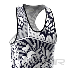 FMR Men's Black&White Comics Tank Top