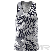 FMR Men's Black&White Comics Tank Top
