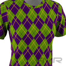 FMR Women's Mardi Gras Print Short Sleeve T-Shirt