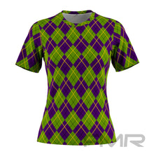 FMR Women's Mardi Gras Print Short Sleeve T-Shirt