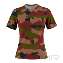 FMR Women's Camouflage Short Sleeve Running Shirt