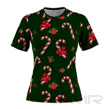 FMR Women's Candy Cane Short Sleeve Shirt