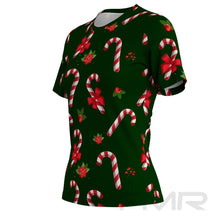 FMR Women's Candy Cane Short Sleeve Shirt