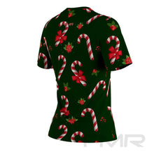 FMR Women's Candy Cane Short Sleeve Shirt