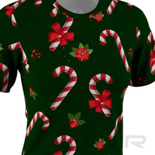 FMR Women's Candy Cane Short Sleeve Shirt