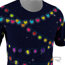 FMR Men's Christmas Lights Short Sleeve Shirt