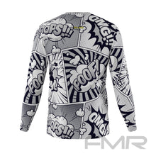 FMR Men's Black&White Comics Long Sleeve Running Shirt