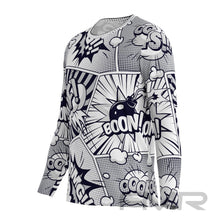 FMR Men's Black&White Comics Long Sleeve Running Shirt