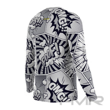 FMR Men's Black&White Comics Long Sleeve Running Shirt