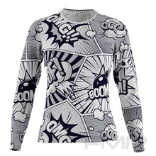 FMR Women's Black&White Comics Long Sleeve T-Shirt