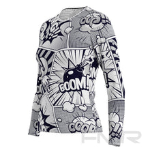 FMR Women's Black&White Comics Long Sleeve T-Shirt