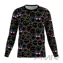 FMR Men's Emoji Print Long Sleeve Running Shirt