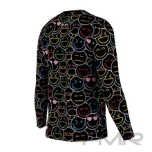 FMR Men's Emoji Print Long Sleeve Running Shirt