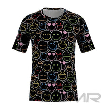 FMR Men's Emoji Print Short Sleeve Running Shirt