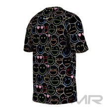 FMR Men's Emoji Print Short Sleeve Running Shirt