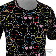 FMR Men's Emoji Print Short Sleeve Running Shirt