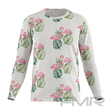 FMR Men's Flamingo Print Long Sleeve Shirt