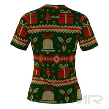 FMR Women's Green Ugly Sweater Short Sleeve Shirt