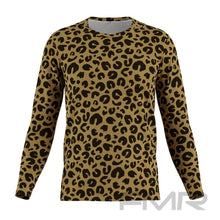 FMR Men's Leopard Print Long Sleeve Shirt