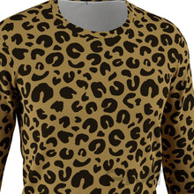FMR Men's Leopard Print Long Sleeve Shirt