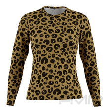 FMR Women's Leopard Print Long Sleeve Running Shirt
