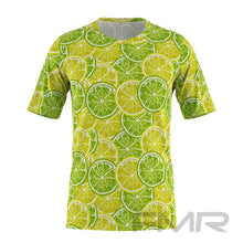 FMR Men's Lime Short Sleeve Running Shirt