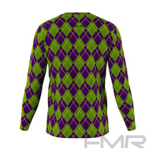 FMR Men's Mardi Gras Print Long Sleeve Running Shirt