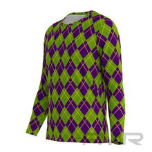 FMR Men's Mardi Gras Print Long Sleeve Running Shirt