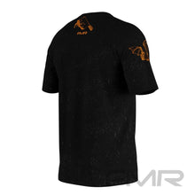 FMR Men's Orange Skull Short Sleeve Running Shirt