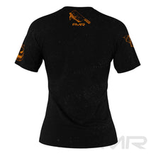 FMR Women's Orange Skull Short Sleeve Running Shirt