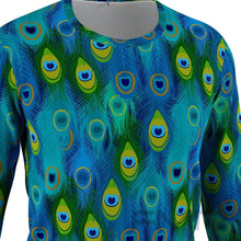 FMR Men's Peacock Print Long Sleeve Shirt