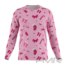 FMR Men's Pink Christmas Long Sleeve Shirt