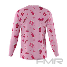 FMR Men's Pink Christmas Long Sleeve Shirt