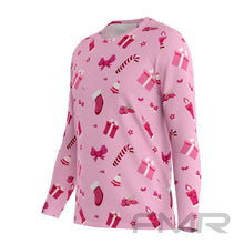 FMR Men's Pink Christmas Long Sleeve Shirt