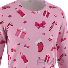 FMR Men's Pink Christmas Long Sleeve Shirt