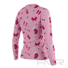 FMR Women's Pink Christmas Long Sleeve Shirt