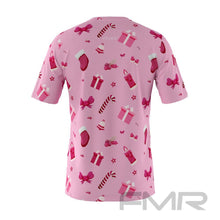 FMR Men's Pink Christmas Short Sleeve Shirt