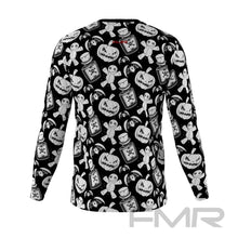 FMR Men's Scary Print Long Sleeve Running Shirt