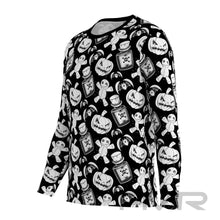FMR Men's Scary Print Long Sleeve Running Shirt