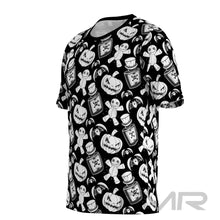 FMR Men's Scary Print Short Sleeve Running Shirt