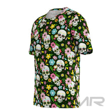 FMR Men's Skull Print Short Sleeve Running Shirt