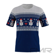 FMR Men's Snowman Sweater Technical Short Sleeve Shirt