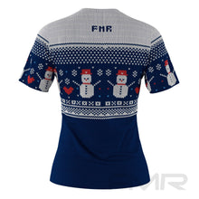 FMR Women's Snowman Sweater Performance Short Sleeve Shirt
