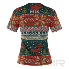 FMR Women's Deer Ugly Sweater Short Sleeve Shirt