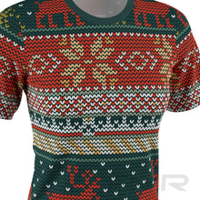 FMR Women's Deer Ugly Sweater Short Sleeve Shirt