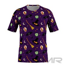 FMR Men's Witch Print Short Sleeve Running Shirt