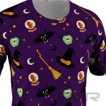 FMR Men's Witch Print Short Sleeve Running Shirt