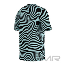 FMR Men's Light Blue Zebra Short Sleeve Shirt