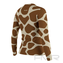 FMR Women's Giraffe Print Long Sleeve Running Shirt