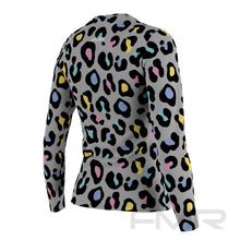 FMR Women's Leopard Print Long Sleeve Running Shirt
